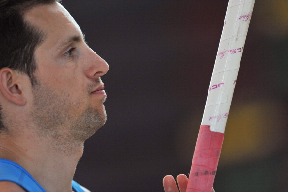 Renaud Lavillenie, who won the Shanghai Diamond League pole vault with a 2014 outdoor world best of 5.92 ©AFP/Getty Images