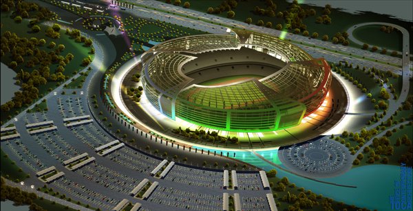 Athletics at the 2015 European Games will take place in the new Olympic Stadium currently under construction ©Baku 2015