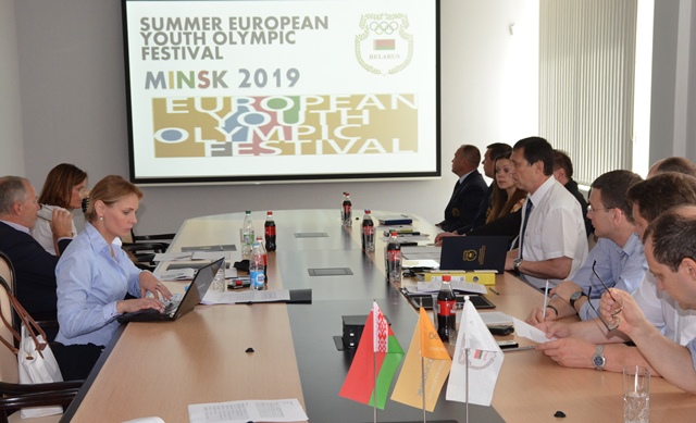 A number of meetings took place between the EOC officials and figures from the Belarus Olympic Committee, the Ministry of Sport and Tourism and the Ministry of Education during the visit ©Belarus Olympic Committee