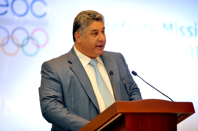 Azad Rahimov, Azerbaijan's Minister of Youth and Sports and Baku 2015 chief executive, addressed the Chef de Missions at the start of their trip to inspect facilities for the first-ever European Games ©Baku 2015