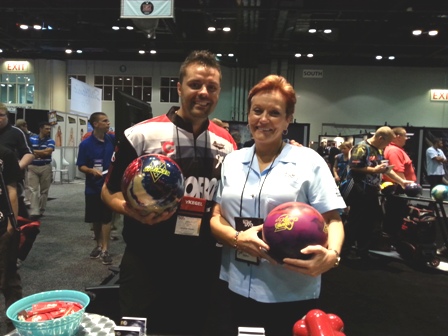 Storm co-owner Barbara Chrisman and bowler Jason Belmonte left me in no doubt about just how much skill you need to bowl at a high level ©insidethegames.biz