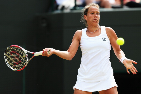 Barbora Zahlavova-Strycova is sometimes criticised for her on-court temperament but showed no such signs today as she defeated world number two Li Na to progress to the fourth round at Wimbledon ©Getty Images