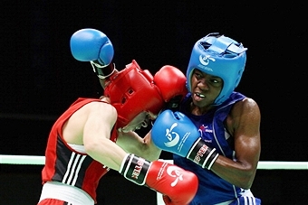 Britain's Nicola Adams has been knocked out of the European Women's Boxing Championships in a shock defeat at the quarter-final stage ©Getty Images 