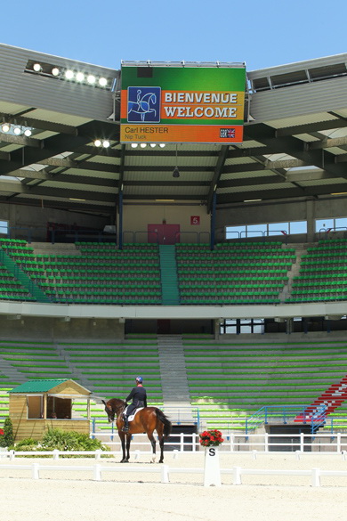 Carl Hester has praised the World Equestrian Games dressage test event in Caen ©FEI