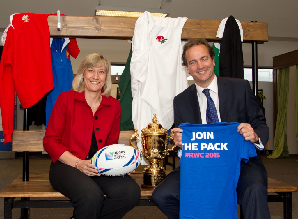 Chief executive of England Rugby 2015, Debbie Jevans, was joined by the Minister for Civil Society, Nick Hurd, at the home of Saracens Rugby for the first phase of Try Outs ©England 2015