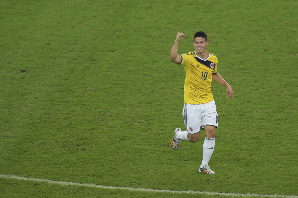 Colombian playmaker James Rodríguez is one of many superstars to have lit up the World Cup so far, along with Neymar and Messi ©Getty Images