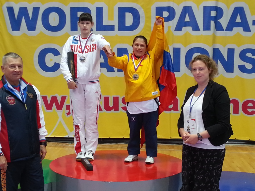 Colombia's Jhormary Rojas became the first ever female poomsae world champion with victory at the 5th WTF World Para-Taekwondo Championships in Moscow ©ITG