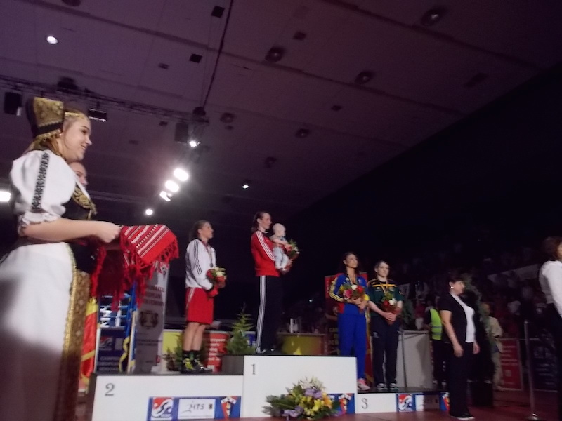 Elena Vystropova secured Azerbaijan's first medal in the history of the Women's European Boxing Championships ©EUBC