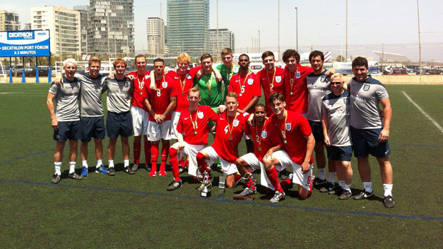 England's cerebral palsy football team has secured the International Trophy ©The FA