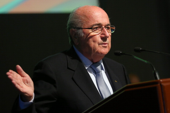 FIFA President Sepp Blatter has come under fire from officials in UEFA at a confederation meeting in São Paulo ©FIFA via Getty Images