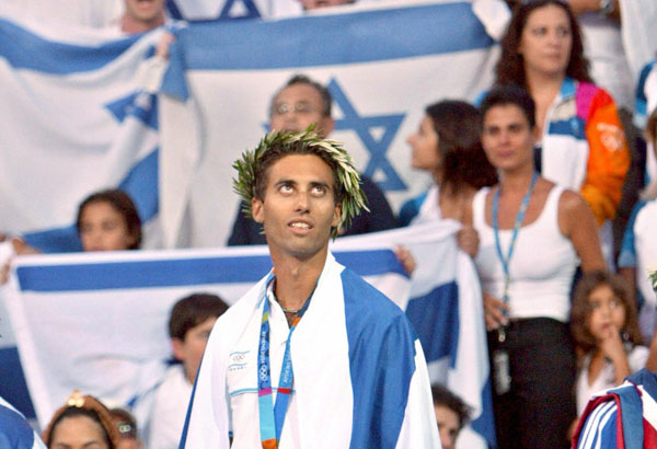 Windsurfer Gal Fridman won Israel's only ever Olympic gold medal when he won at Athens 2004 ©Getty Images