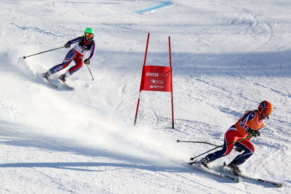 Gallagher and Evans secured a first ever Winter Paralympic gold medal for Britain in Sochi ©Getty Images