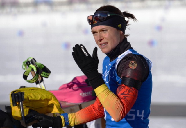 German biathlete Evi Sachenbacher-Stehle failed a drugs test at the Sochi 2014 Winter Olympic Games ©Getty Images 