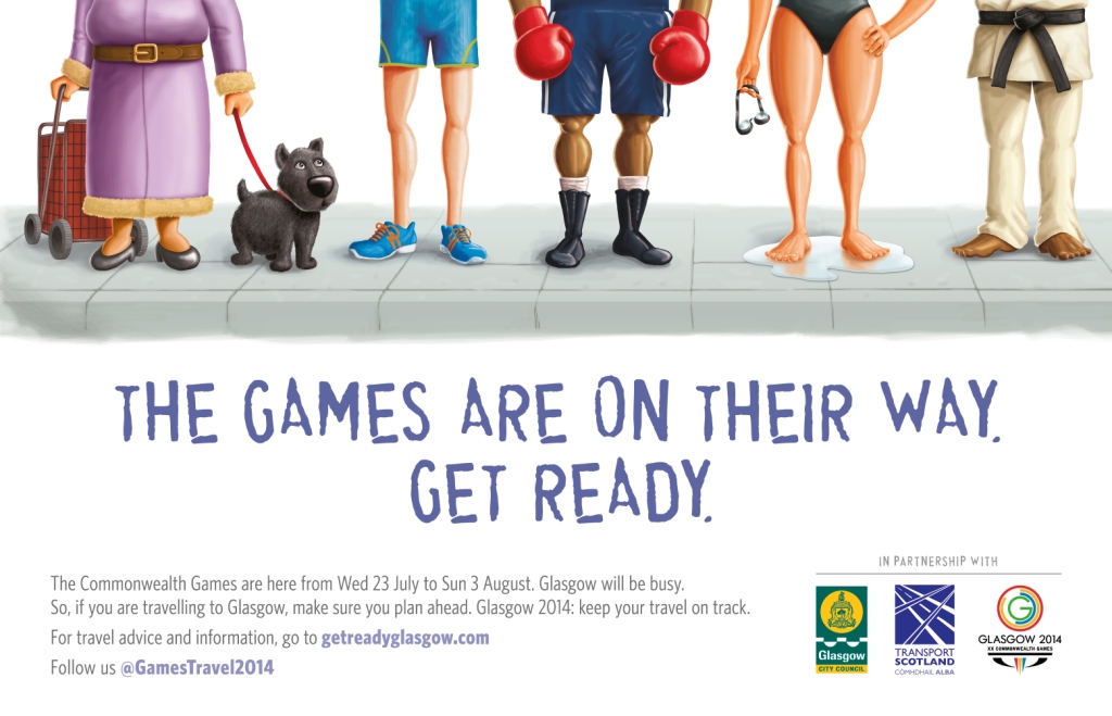 Glasgow 2014 has urged residents to plan their journeys during the Commonwealth Games due to the increased number of visitors to the city ©Glasgow 2014