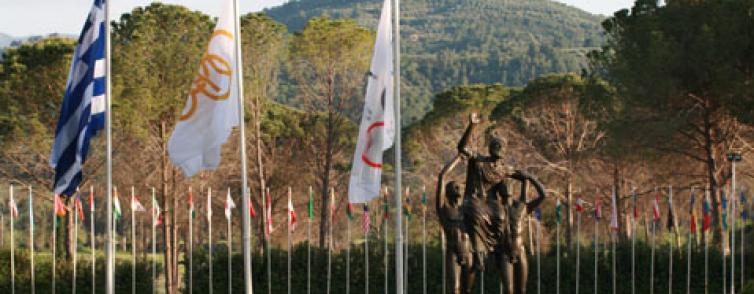The International Olympic Academy, founded in 1961, is located in Ancient Olympia, spiritual home of the Olympic Movement ©IOA