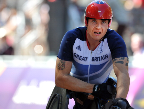 Jenny Archer, coach of four time London 2012 gold medal winner David Weir, was also honoured ©AFP/Getty Images