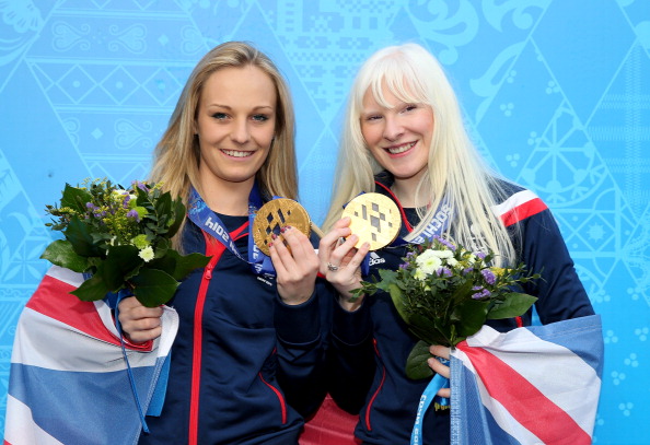 Kelly Gallagher and Charlotte Evans were each awarded MBE's after securing the first ever British Winter Paralympic gold medal ©Getty Images