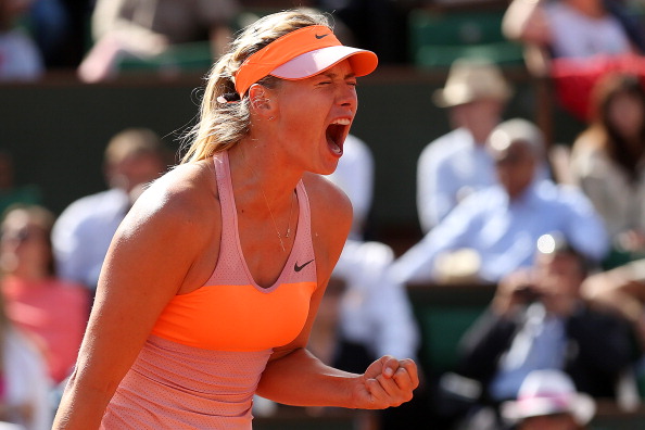 Maria Sharapova booked a spot in her third straight French Open final with victory against Eugenie Bouchard ©Getty Images