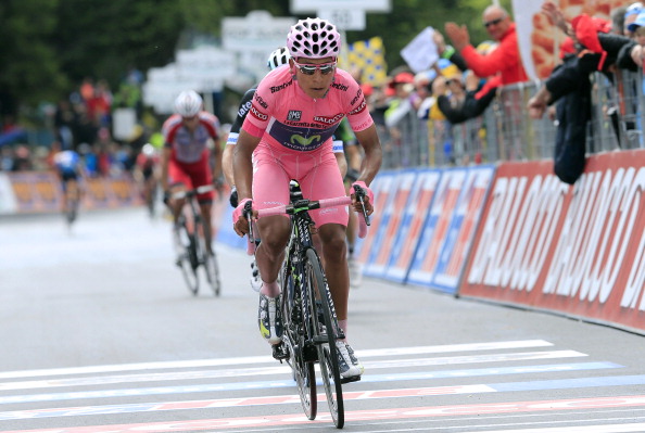 Nairo Quintana did well to stay out of trouble and crossed the in tenth to remain almost  1min 41sec ahead of fellow Colombian Roberto Urán ©Getty Images
