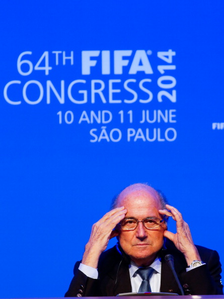 Sepp Blatter has all-but indicated his intentions to run for a fifth term as President during the FIFA Congress in São Paulo today ©Getty Images