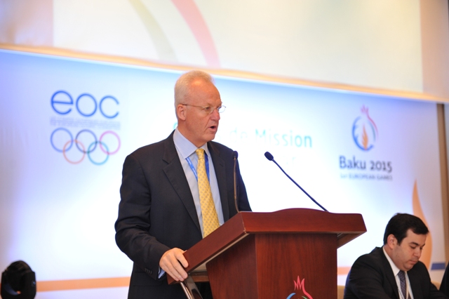 Baku 2015 chief operating officer Simon Clegg hailed the arrival of the Chef de Missions in the Azerbaijani capital as an important moment in the European Games preparations ©Baku 2015
