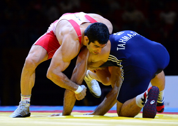 Taleb Nematpour won gold in the Greco-Roman 84kg class at the 2013 World Championships in Budapest, Hungary ©Getty Images
