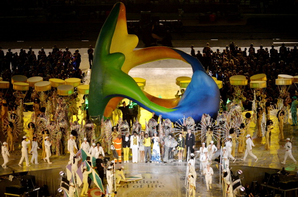 The Rio section of the London 2012 Closing Ceremony sought to include plenty of Brazilian spirit ©Getty Images