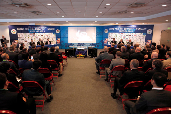 The official draw for the Budapest Grand Prix took place inside the Papp Laszlo Sport Arena ©IJF