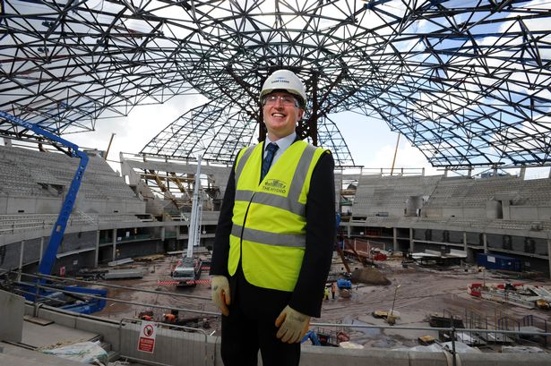 Tom Doyle oversaw the construction of the new SSE Hydro Arena in Glasgow, a prestigious venue for this year's Commonwealth Games ©SSE Hydro Arena 
