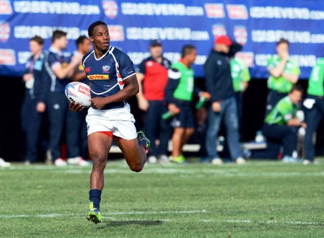 USA rugby sevens players in Nanjing will be hoping to emulate the exploits of Carlin Isles who has starred for the national side in this season's Sevens World Series ©Getty Images 