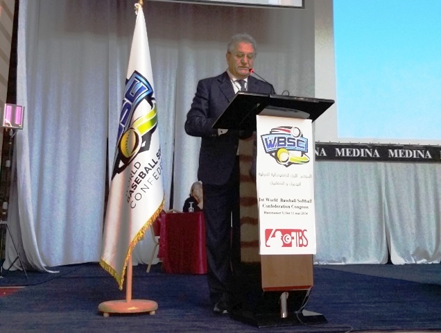 WBSC President Riccardo Fraccari spoke of the need to unite when he addressed the WBSC Congress last month in Hammamet ©WBSC