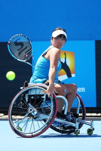 Yui Kamiji reached the top of the wheelchair tennis world rankings with victory at last month's Japan Open ©Getty Images 