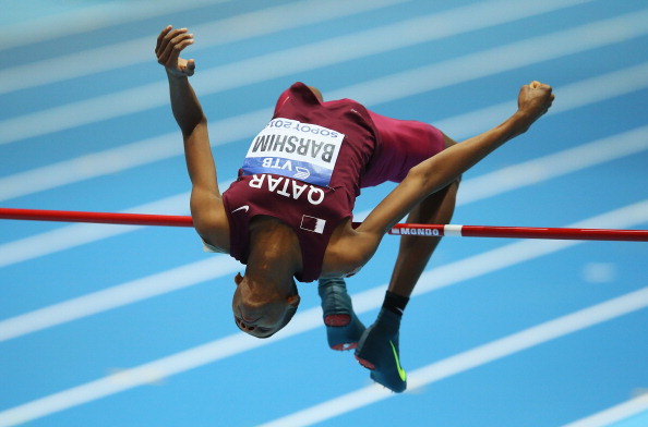 Mutaz Essa Barshim won the Rome Diamond League meeting with a high jump of 2.41m ©AFP/Getty Images