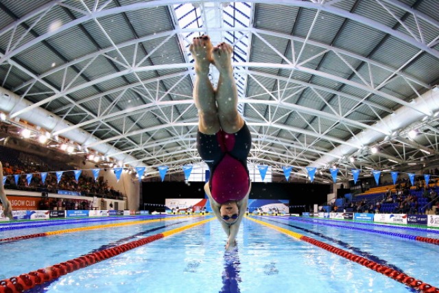 Around 5,000 children will get the opportunity to attend events free at Glasgow 2014 including some of the swimming competitions at the Tollcross International Swimming Centre ©Getty Images 
