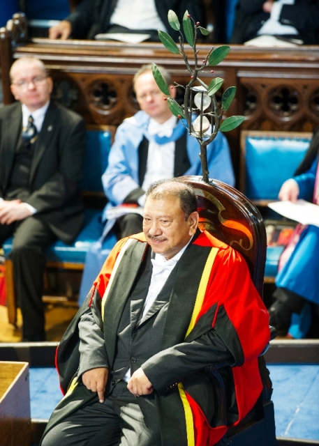  Prince Tunku Imran received his honour today at Glasgow University ©CGF