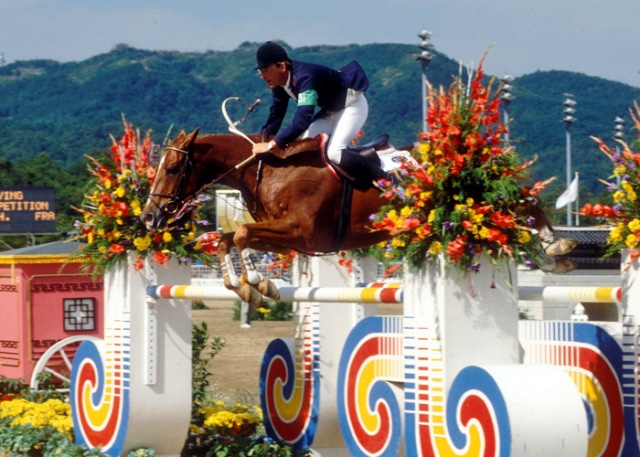 Hubert Bourdy and Morgat jumped their way to team bronze at the 1988  Seoul Olympic Games ©FEI