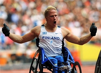 Leo-Pekka Tahti of Finland was in fine form in Tunis taking three wins at the IPC Athletics Grand Prix ©AFP/Getty Images