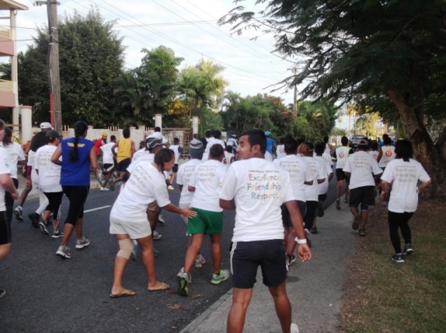Participants pound the road during the Olympic Day Run in Suva, Fiji ©FASANOC