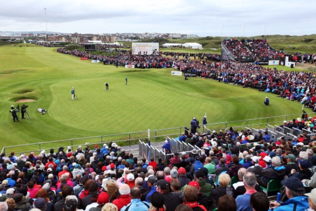 The 2012 Irish Open at Royal Portrush attracted huge crowds and was hailed as a big success ©Getty Images 