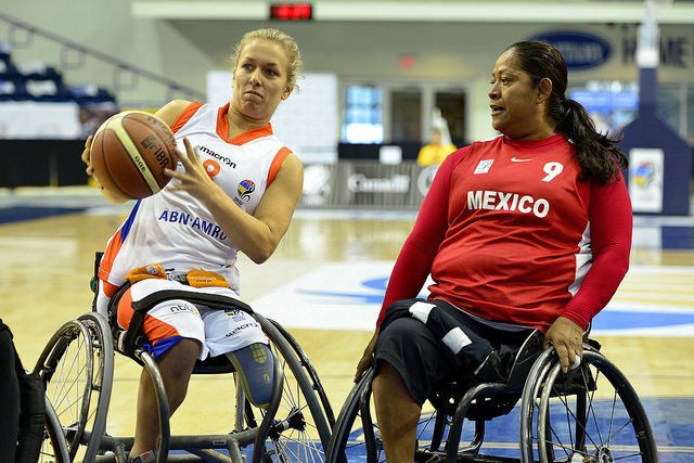 The Netherlands had too much firepower for Mexico with a strong second-half showing earning a comfortable win ©Wheelchair Basketball Canada