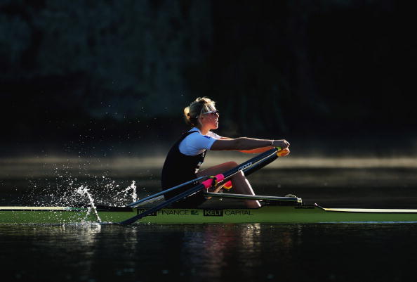 New Zealand's Emma Twigg improved her hopes of winning a global title in the single sculls with victory at Lake Aiguebelette in the World Cup race ©Getty Images