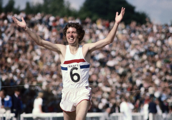 Brendan Foster in his running pomp - winning the 5,000m in a 1977 international match against Russia at Crystal Palace ©Hulton Archive/Getty Images