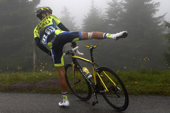 Alberto Contador became the latest former champion to abandon the Tour following a heavy crash ©Getty Images