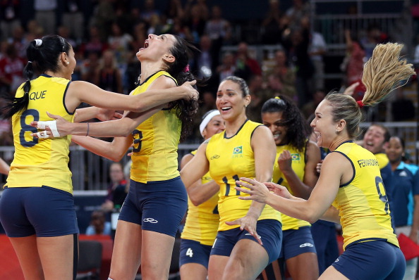Brazil's women's volleyball team won gold at London 2012 ©Getty Images