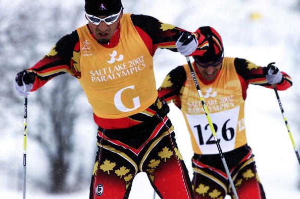 Brian McKeever en route to gold at his first Paralympic Games in Salt Lake City in 2002 ©Getty Images