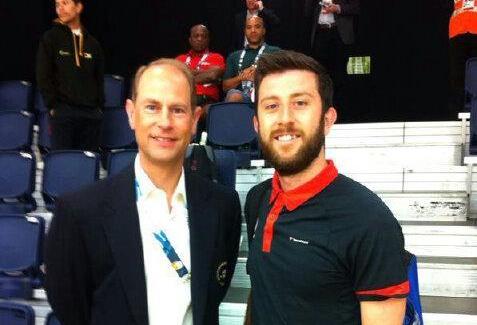 Daryl Selby with Prince Edward ©Twitter
