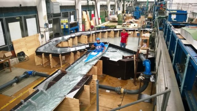 Designers at the Czech Technical University in Prague are working on the white water canoe slalom course for the Rio 2016 Olympic Games ©Czech Olympic Committee