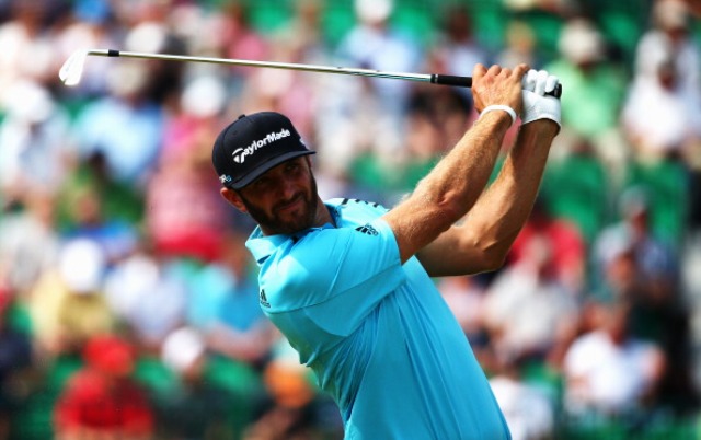 Dustin Johnson scored the lowest round of the week so far to sit two shots off the lead ©Getty Images 