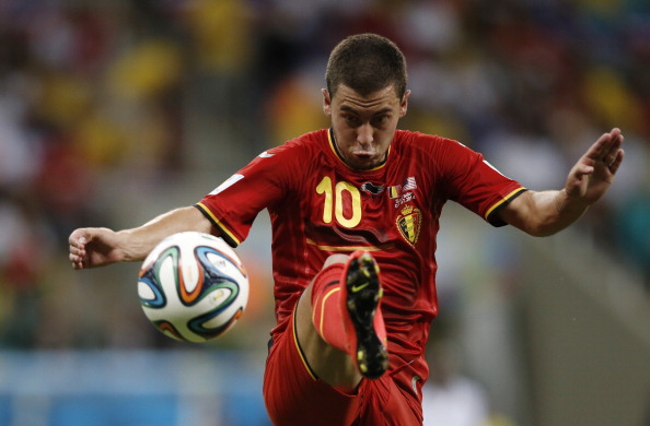 Eden Hazard is one of the star names in a Belgian squad which has reached the quarter-finals of the World Cup ©AFP/Getty Images