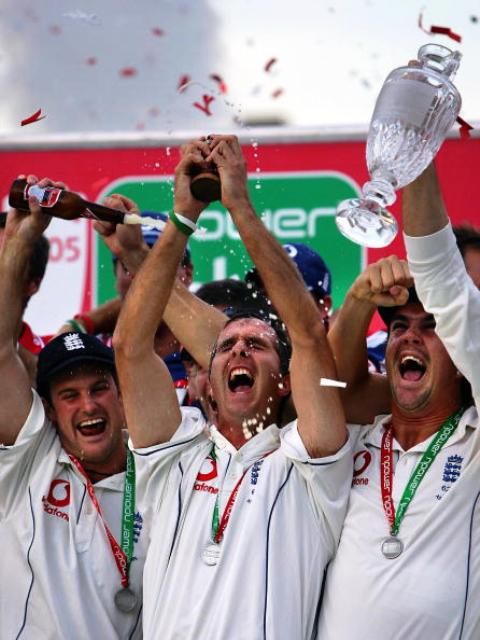 England won the first of four Ashes series under David Collier's tenure in 2005
